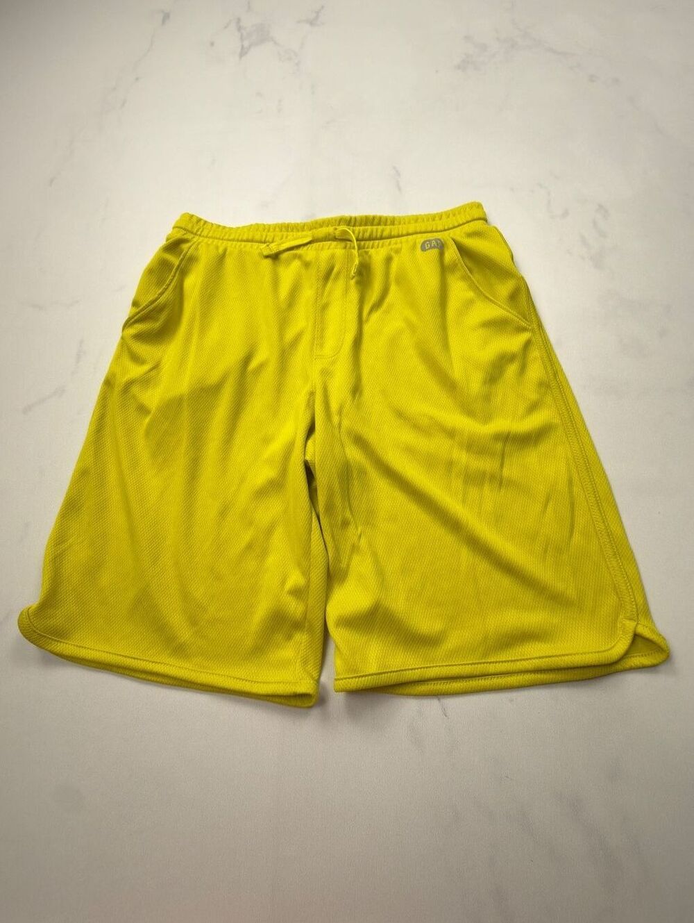 Gap Fit Athletic Shorts Yellow 2000s Sporty - Boys XL Husky